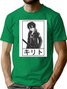 Kirito Logo Anime Kirito Logo Manga T-Shirt for Men & Women, T-Shirts Graphic Tee - Green