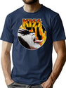 Kiss - Lick It Up Bootleg Graphic T-Shirt - Navy