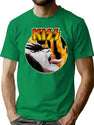 Kiss - Lick It Up Bootleg Graphic T-Shirt - Green