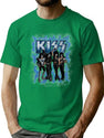 Kiss (Electrifying Design) Bootleg Graphic T-Shirt - Green