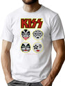 Kiss (Icon Design) Bootleg Graphic T-Shirt - White