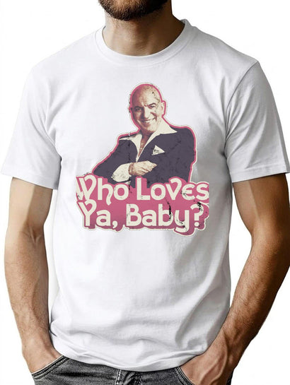 Kojak T-Shirt for Men & Women, T-Shirts Graphic Tee - Black