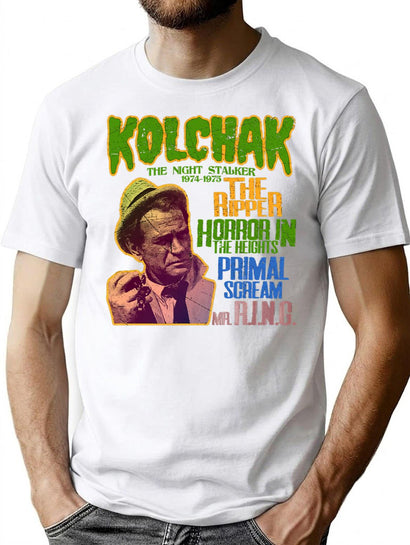 Kolchak The Night Stalker T-Shirt for Men & Women, T-Shirts Graphic Tee - Black