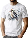 Kookaburra Birds T-Shirt for Men & Women, T-Shirts Graphic Tee - White