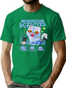 Kpop Cat Funny Cat Retro Style T-Shirt for Men & Women, T-Shirts Graphic Tee - Green