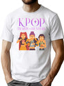Kpop Demon Hunters Fanart T-Shirt for Men & Women, T-Shirts Graphic Tee - White