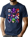 Kpop Demon Hunters Full Cast Fanart T-Shirt for Men & Women, T-Shirts Graphic Tee - Navy