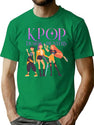 Kpop Demon Hunters Inspired Minimalist Style T-Shirt for Men & Women, T-Shirts Graphic Tee - Green