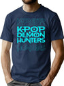 Kpop Demon Hunters Sticker (2) T-Shirt for Men & Women, T-Shirts Graphic Tee - Navy