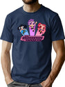 Kpop Demon Hunters X Power Girls T-Shirt for Men & Women, T-Shirts Graphic Tee - Navy