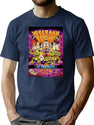 Krang Pizza Bootleg Graphic T-Shirt - Navy