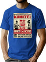Kumite Fight Poster T-Shirt for Men & Women, T-Shirts Graphic Tee - Blue