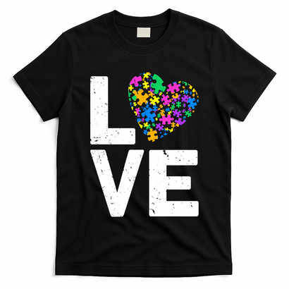 Love Autism Heart T-Shirt