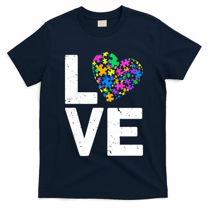 Love Autism Heart T-Shirt