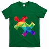 Low Poly Puzzles Autism Awareness Women T-Shirt