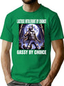 Lactose Intolerant By Chance Gassy By Choice Wolf Meme Bootleg Graphic T-Shirt - Green