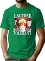 Lactose Tolerant Funny Premium Heavyweight Cotton T-Shirt - Green