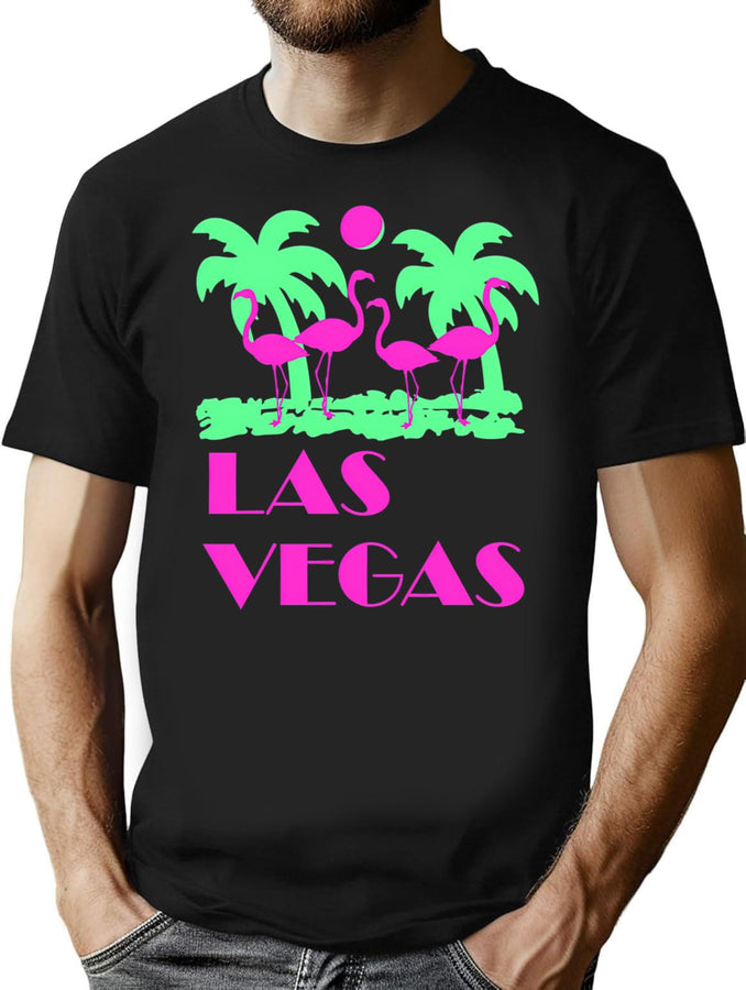 Las Vegas Vintage T-Shirt for Men & Women, T-Shirts Graphic Tee - Black