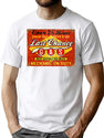 Last Chance Gas Sign Worn T-Shirt for Men & Women, T-Shirts Graphic Tee - White