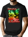 Lauryn Hill Bob Marley Bootleg Graphic T-Shirt - Black