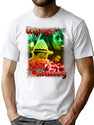 Lauryn Hill Bob Marley Bootleg Graphic T-Shirt - White
