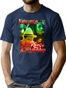 Lauryn Hill Bob Marley Bootleg Graphic T-Shirt - Navy