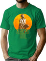 Lauryn Hill Bootleg Halftone Bootleg Graphic T-Shirt - Green