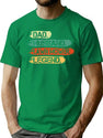 Lawn Mower Dad Husband Legend Vintage T-Shirt for Men & Women, T-Shirts Graphic Tee - Green