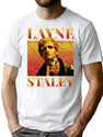 Layne Staley Retro Bootleg Style Homage Bootleg Graphic T-Shirt - White