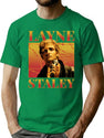 Layne Staley Retro Bootleg Style Homage Bootleg Graphic T-Shirt - Green