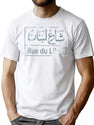Lebanon Street T-Shirt for Men & Women, T-Shirts Graphic Tee - White