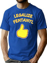 Legalize Fentanyl Premium Heavyweight Cotton T-Shirt - Blue
