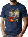 Leo Zodiac Vintage Bootleg Rap Unisex Bootleg Graphic T-Shirt - Navy