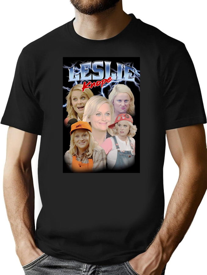 Leslie Knope Bootleg Bootleg Graphic T-Shirt - Black