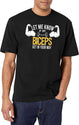 Let Me Know If My Biceps Get In Your Way Funny Biceps Gym Lover Fitness Christmas Gift Vintage Style Idea Design T-Shirt for Men & Women, T-Shirts Graphic Tee - White