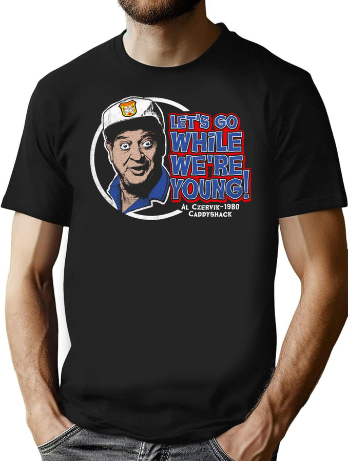 Let'S Go While We'Re Young Dks T-Shirt for Men & Women, T-Shirts Graphic Tee - Black