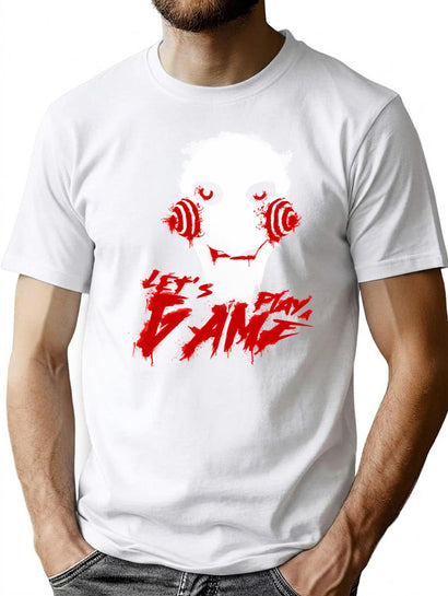 Let'S Play Game Funny Gifts T-Shirt for Men & Women, T-Shirts Graphic Tee - Black