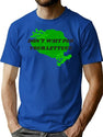 Lettuce - Funny Translation Error Bootleg Graphic T-Shirt - Blue
