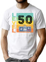 Level 50 Unlocked Shirt - 50Th Birthday Gift T-Shirt for Men & Women, T-Shirts Graphic Tee - White