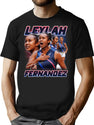Leylah Fernandez Tennis Signature Vintage Retro 80S 90S Bootleg Rap Style Bootleg Graphic T-Shirt - Black