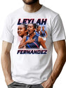Leylah Fernandez Tennis Signature Vintage Retro 80S 90S Bootleg Rap Style Bootleg Graphic T-Shirt - White