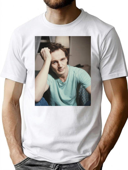 Liam Neeson Young T-Shirt for Men & Women, T-Shirts Graphic Tee - Black