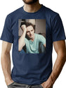 Liam Neeson Young Premium Heavyweight Cotton T-Shirt - Navy