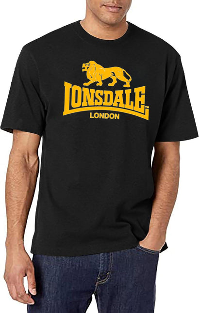 Lights Lonsdale Essential T-Shirt for Men & Women, T-Shirts Graphic Tee - Black