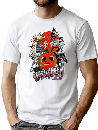 Lil Boo Halloween Horror Nights Every Is October 31St T-Shirt for Men & Women, T-Shirts Graphic Tee - Black