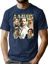 Limited Aaron Taylor Johnson Vintage Shirt Gift for Woman anda Man Premium Heavyweight Cotton T-Shirt - Navy