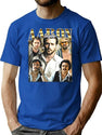 Limited Aaron Taylor Johnson Vintage Shirt Gift for Woman anda Man Premium Heavyweight Cotton T-Shirt - Blue