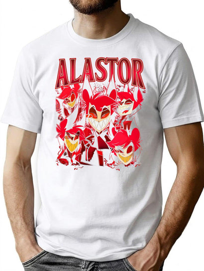 Limited Alastor Hazbin Hotel Vintage T-Shirt Gift for Woman and Man Unisex Garment-Dyed T-Shirt Comfort Colors T-Shirt for Men & Women, T-Shirts Graphic Tee - Black
