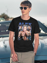 Limited Alex Jones Vintage Shirt Gift for Woman anda Man Black T-Shirt - Navy