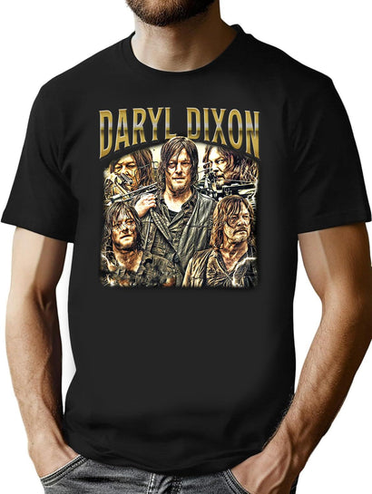 Limited Daryl Dixon Vintage Gift for Woman and Man T-Shirt for Men & Women, T-Shirts Graphic Tee - Black